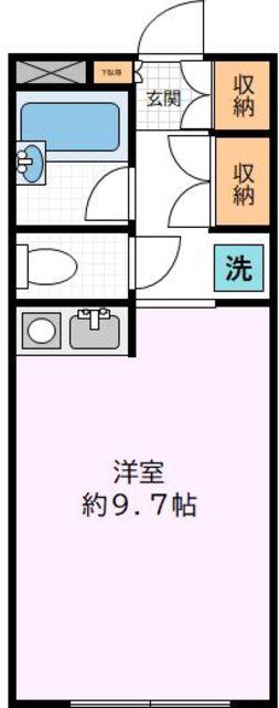 弥栄レジデンス本町第2(ワンルーム/2階)の間取り写真