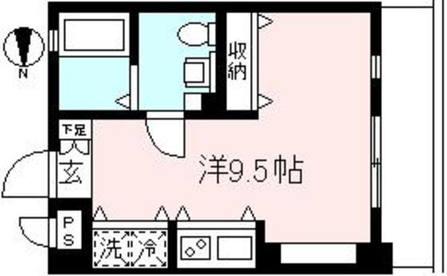 セイガステージ調布国領(ワンルーム/4階)の間取り写真