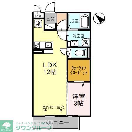 メゾン・ド・プレジール(1LDK/3階)の間取り写真