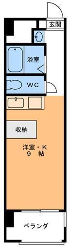 HEIWADORI FLAT(ワンルーム/2階)の間取り写真