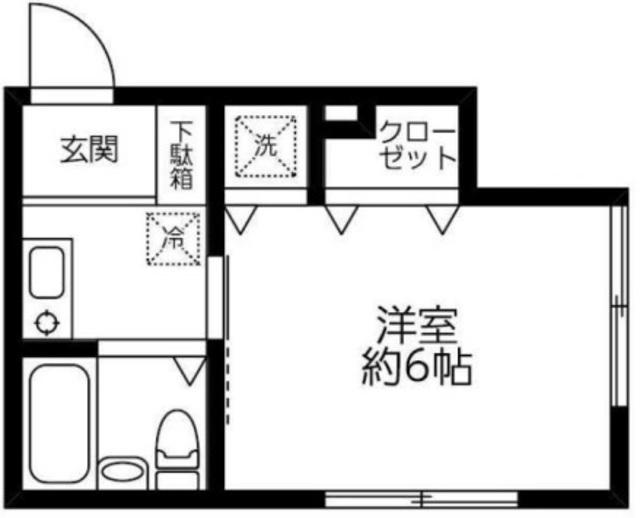 メゾンドエストヴァン(1K/1階)の間取り写真