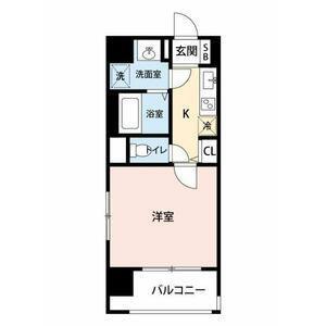 オーククレストビル(1K/8階)の間取り写真