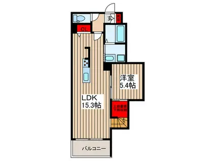 東川口HB(1LDK/1階)の間取り写真