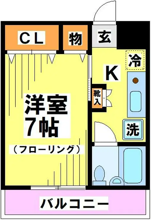 ベルエール調布 4階階 間取り