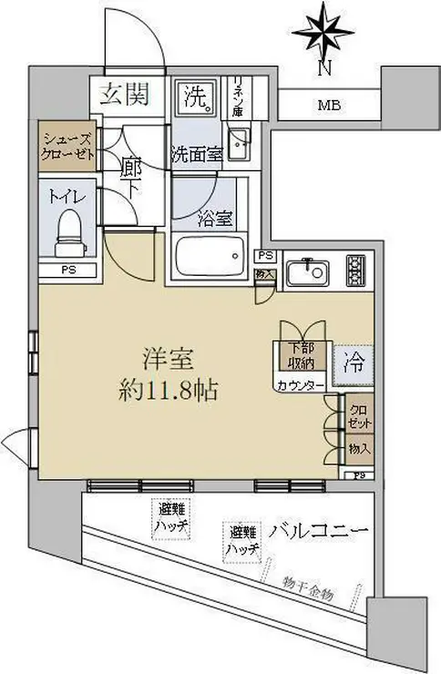 プライア渋谷 10階階 間取り