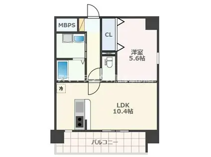 ロマージュ上通並木坂(1LDK/4階)の間取り写真