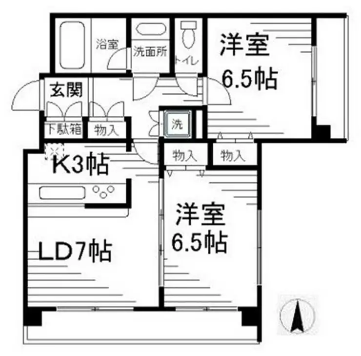 ヴィルラフィーネ東新宿 7階階 間取り