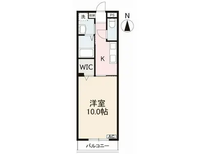 コンフォート松縄(1K/3階)の間取り写真