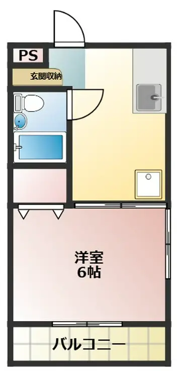 ミモザハイム 1階階 間取り