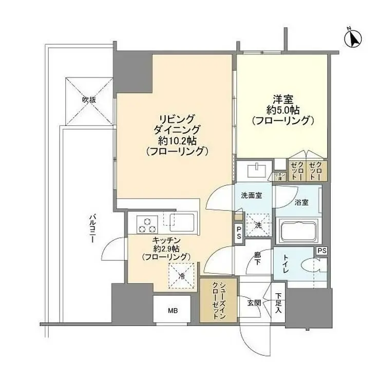 シティハウス西池袋 16階階 間取り