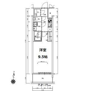S-RESIDENCE岐阜駅(1K/9階)の間取り写真