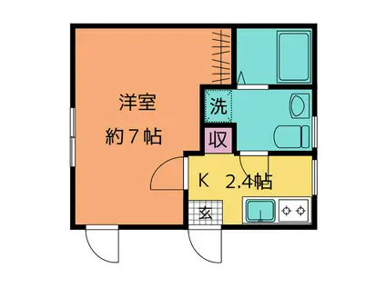 MA PLACE(1K/2階)の間取り写真