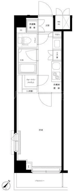 ルーブル下丸子参番館 4階階 間取り