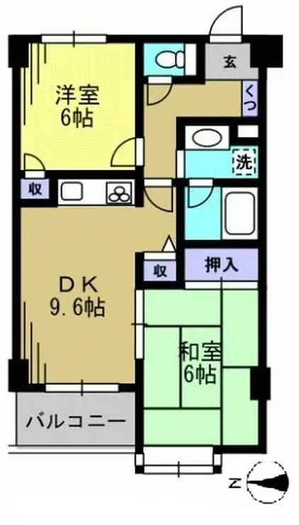 グレイスコート多摩川 1階階 間取り