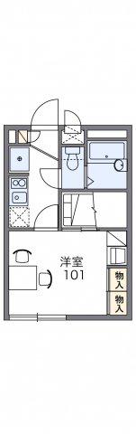 レオパレス351STREET(1K/2階)の間取り写真