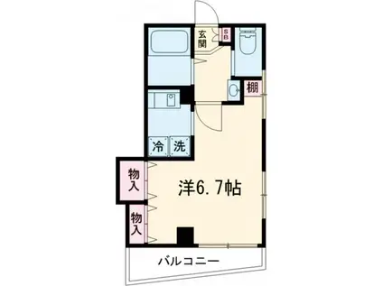 シャトレ宮町(ワンルーム/4階)の間取り写真