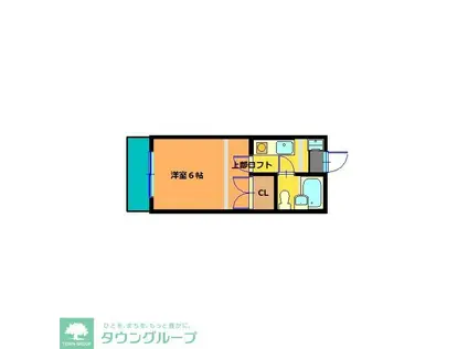 モリー90(1K/2階)の間取り写真