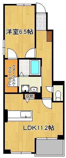 リアルエステ-トXII(1LDK/1階)の間取り写真