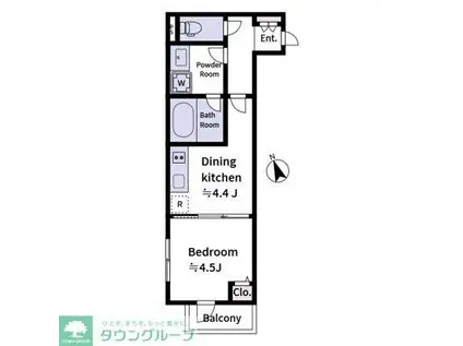 LAVIERE上中里(2K/4階)の間取り写真