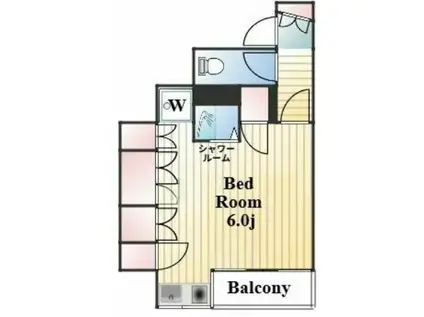 山口ビル(ワンルーム/8階)の間取り写真