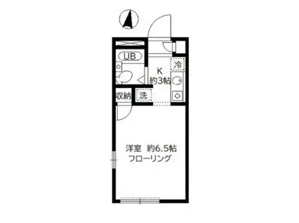 アルカナール東陽(1K/1階)の間取り写真