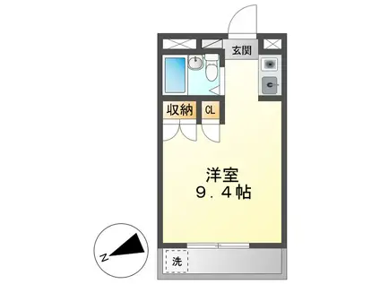 シャルム大堀(ワンルーム/5階)の間取り写真
