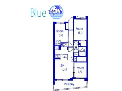 クオス横浜六浦ヒルトップレジデンス ビューガーデン(3LDK/1階)の間取り写真
