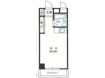 ラ・フォーレタナカ(ワンルーム/3階)の間取り写真