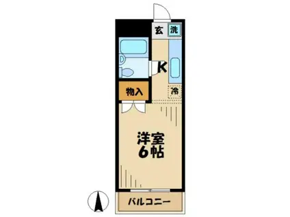 センチュリーユー(1K/3階)の間取り写真