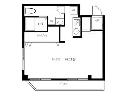 代々木マンション(ワンルーム/3階)の間取り写真