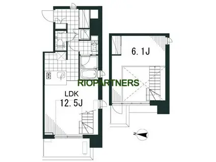 ラティエラ文京音羽(1LDK/9階)の間取り写真
