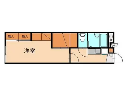 レオパレスヴィレッジナカムラII(1K/1階)の間取り写真