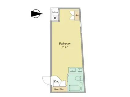 サンパレス西新宿(ワンルーム/3階)の間取り写真