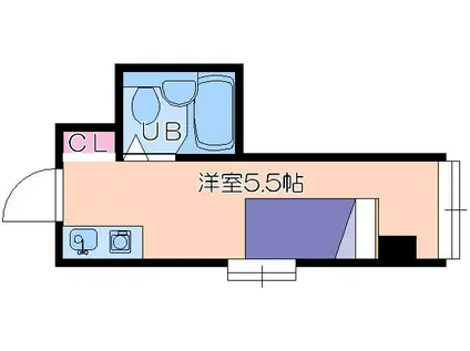 昭和グランドハイツ第二菅栄(ワンルーム/7階)の間取り写真