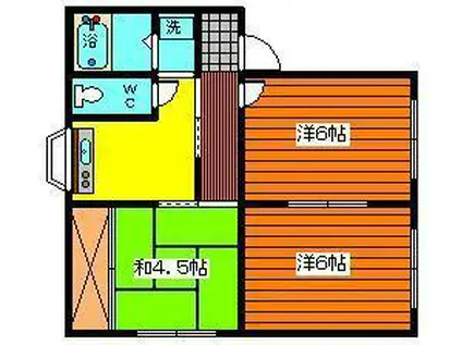サン・シーズ(3K/3階)の間取り写真