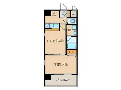 NEXTAGE SAKURAYAMA(1LDK/7階)の間取り写真