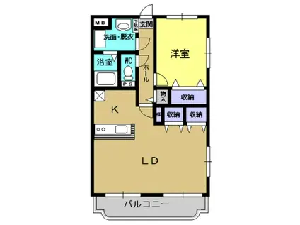 Y&Mアグリザード(1LDK/1階)の間取り写真