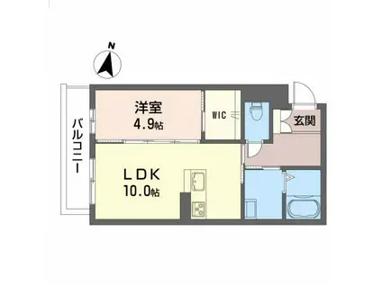 トリニテラッセ(1LDK/3階)の間取り写真
