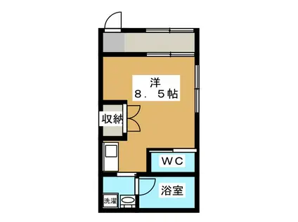 インザテラス(ワンルーム/2階)の間取り写真