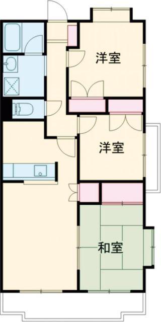 キャッスルベリー(3LDK/4階)の間取り写真