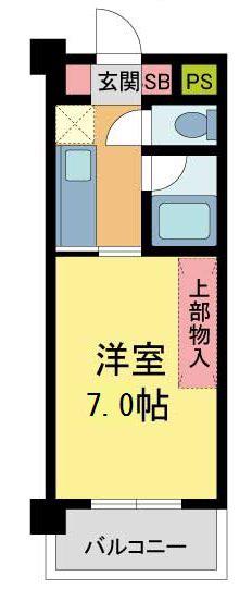フォレスト西宮(1K/3階)の間取り写真