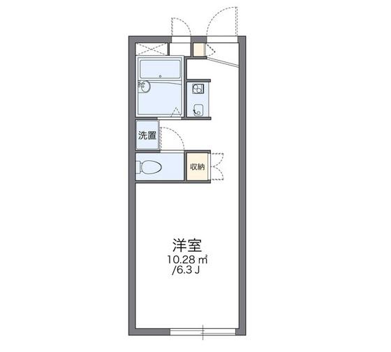 レオパレスルミエール(1K/2階)の間取り写真