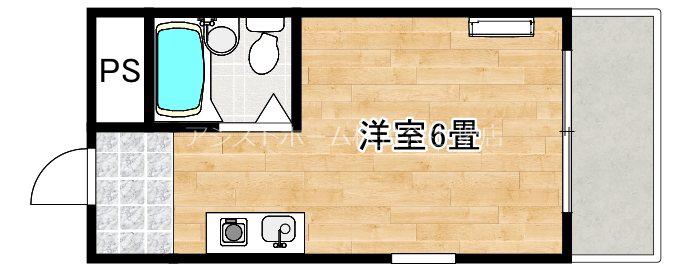 プリマベーラ堺東(1K/4階)の間取り写真