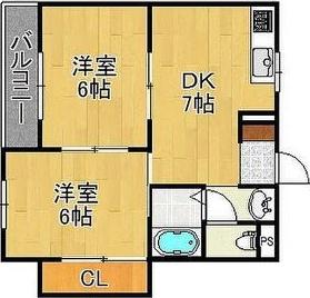 ラパンジール住吉大社(2DK/9階)の間取り写真