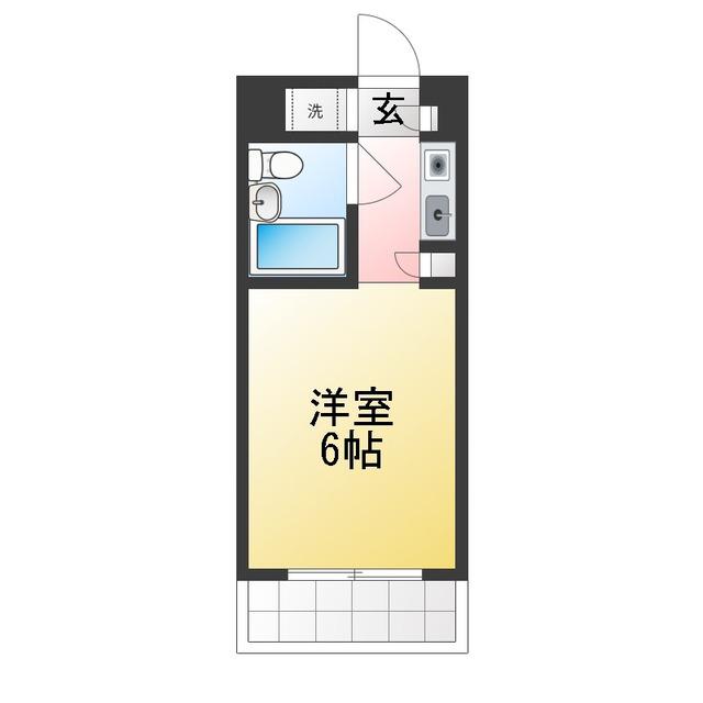 ウィンベルソロ鶴川第1(ワンルーム/4階)の間取り写真