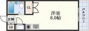 東明マンション江坂(ワンルーム/3階)の間取り写真