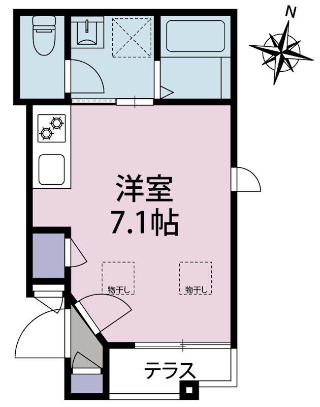ルシール門前仲町(ワンルーム/1階)の間取り写真