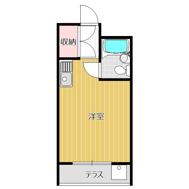 RTマンション(ワンルーム/1階)の間取り写真