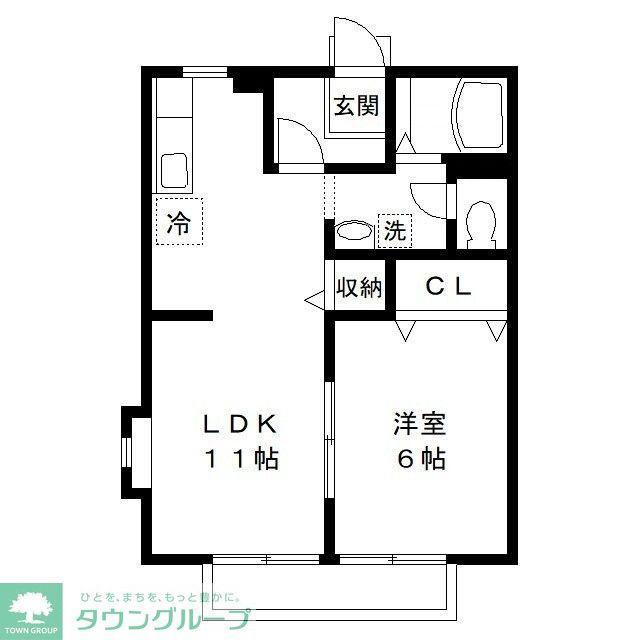 ユアマリーナ(1LDK/1階)の間取り写真