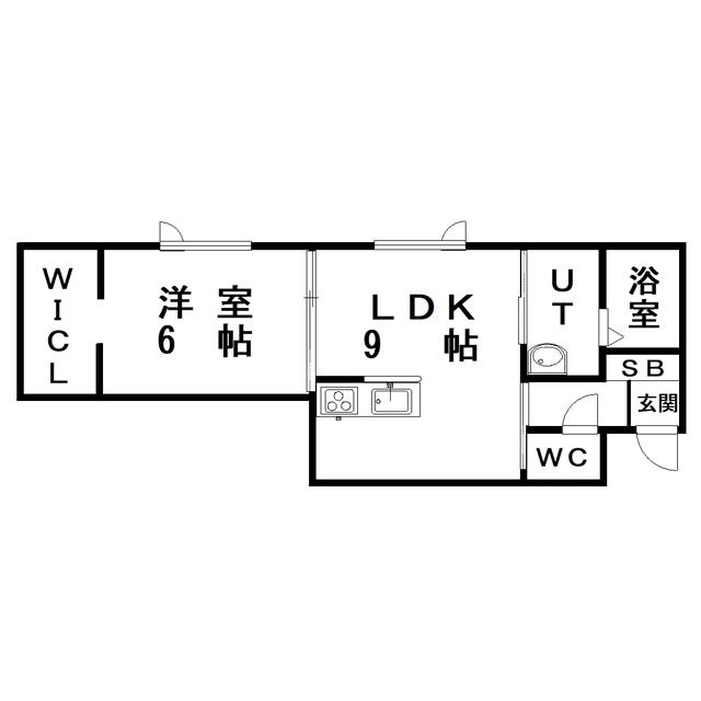 ING.AP(1LDK/2階)の間取り写真